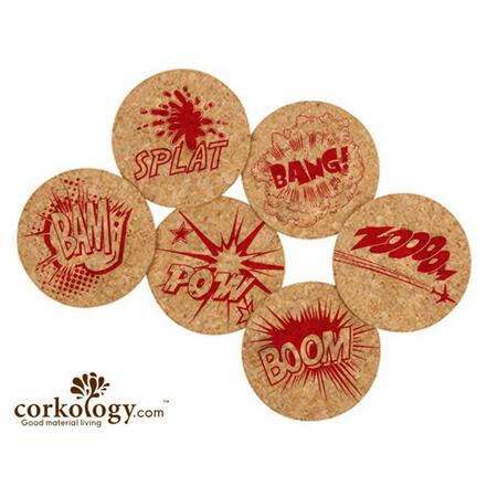 CORKOLOGY Comics Cork Coaster Sets 387